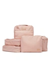 Calpak 5-piece Packing Cube Set In Blush