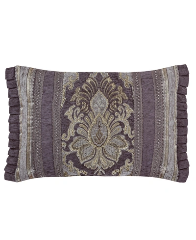 Five Queens Court Dominique Decorative Pillow, 15" X 23" Bedding In Lavender