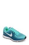Nike Air Zoom Pegasus 34 Running Shoe In Turquoise / White/ Legion Blue