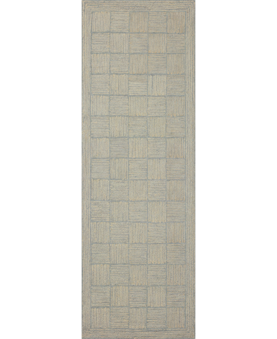 Chris Loves Julia Francis Fra-03 2'6" X 9'9" Runner Area Rug In Silver
