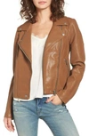 Blanknyc Life Changer Moto Jacket In Cognac