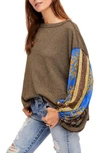 Free People We The Free Blossom Thermal Top In Army