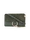 Chloé Faye Small Shoulder Bag In Green