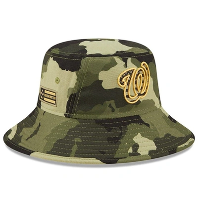 New Era Camo Washington Nationals 2022 Armed Forces Day Bucket Hat