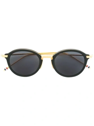 Thom Browne Round Frame Sunglasses In Black