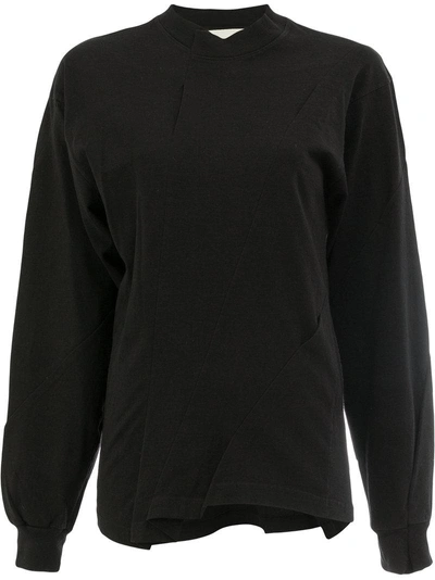 Aganovich Reconstructed Long Sleeved T In Black