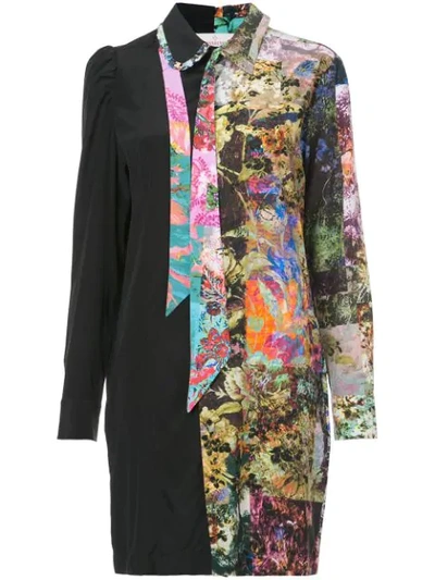 A.f.vandevorst Patchwork Shirt Dress In Multicolour