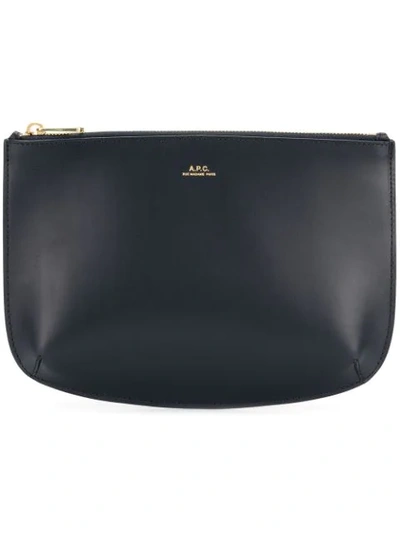 Apc Sarah Clutch Bag In Black