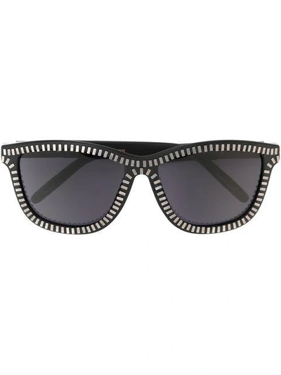 Linda Farrow Gallery Zipper Motif Sunglasses