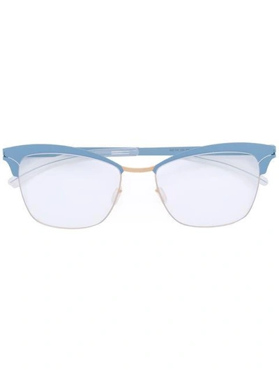 Mykita Celia Square Frame Glasses In Blue