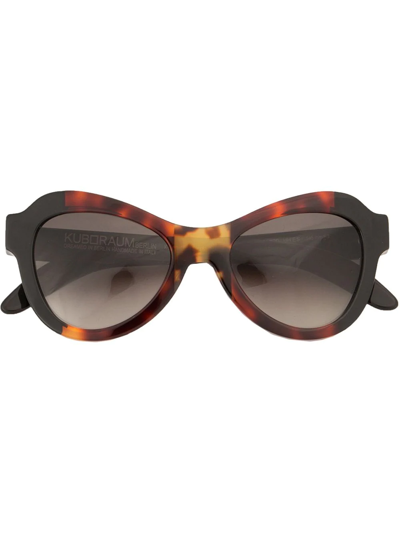 Kuboraum Oversized Sunglasses In Multicolour