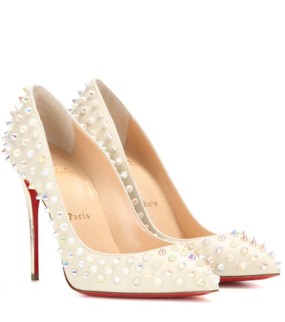 Christian Louboutin Follies Spikes Leather Pumps | ModeSens