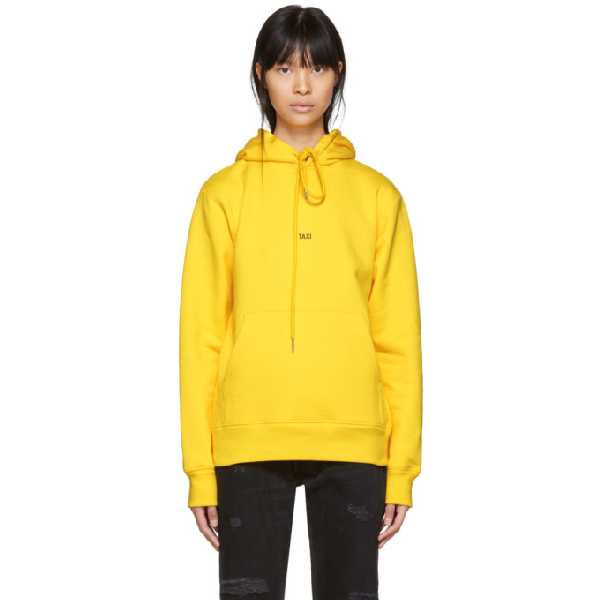helmut lang taxi hoodie yellow