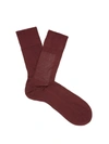 Falke N°4 Silk Socks In Burgundy