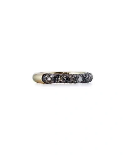 Adolfo Courrier 18k Yellow Gold Ring With Mixed Diamonds