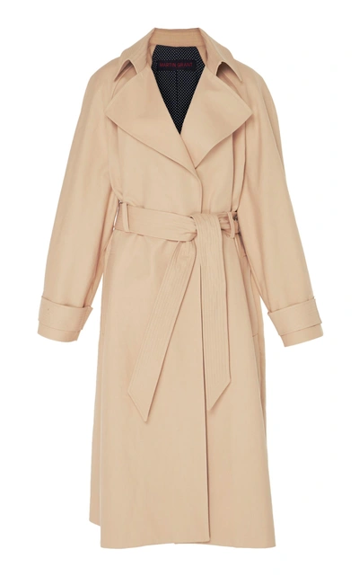 Martin Grant Stitched Trench Coat In Neutral