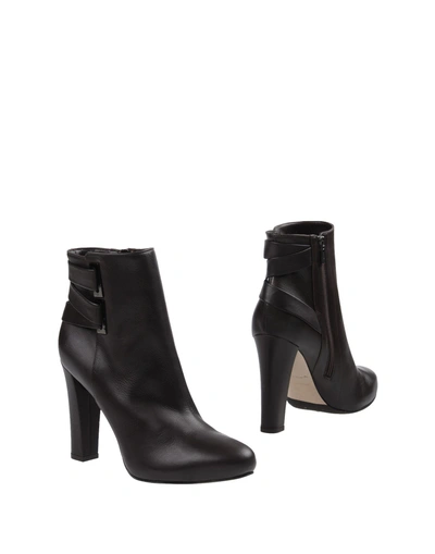 Le Silla Ankle Boot In Dark Brown