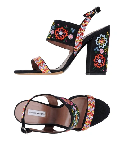 Tabitha Simmons Sandals In Black