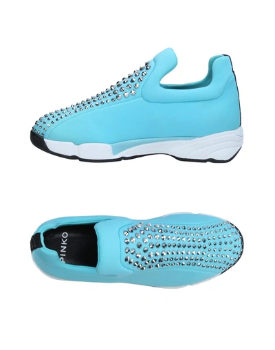 Pinko Sneakers In Sky Blue