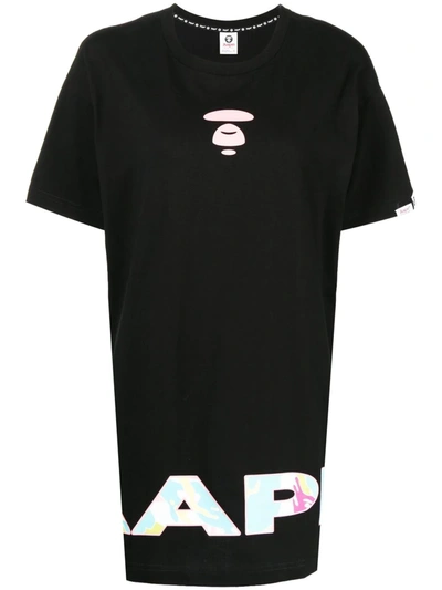 Aape By A Bathing Ape Logo Print T-shirt In Schwarz