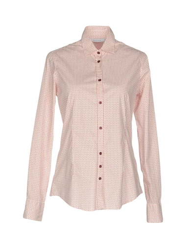 Aglini Patterned Shirts & Blouses In Red