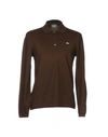 Lacoste Polo Shirt In Dark Brown