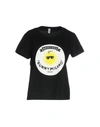 Moschino Swim T-shirt In Black
