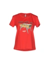 Moschino Swim T-shirts In Red