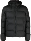 Rains Puffer Jacket In Black