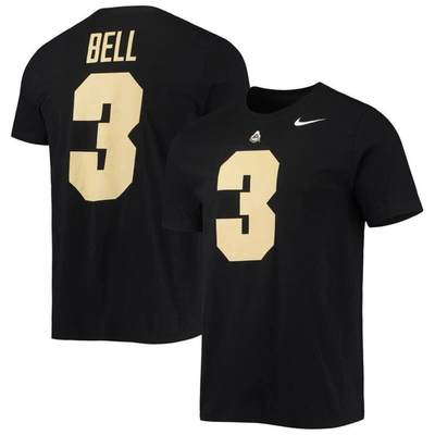 Nike Men's  David Bell Black Purdue Boilermakers 2022 Nfl Draft Name And Number T-shirt