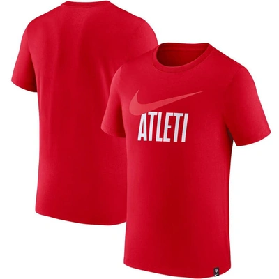 Nike Red Atletico De Madrid Swoosh T-shirt