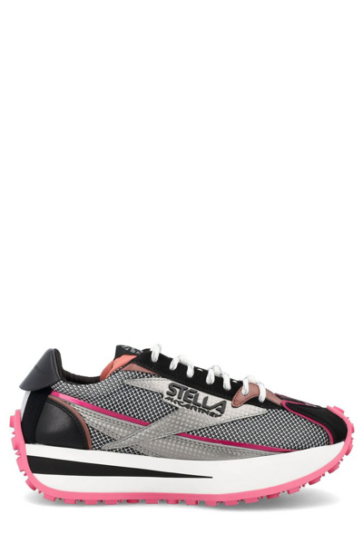 Stella Mccartney Black And Pink Reclypse Sneakers