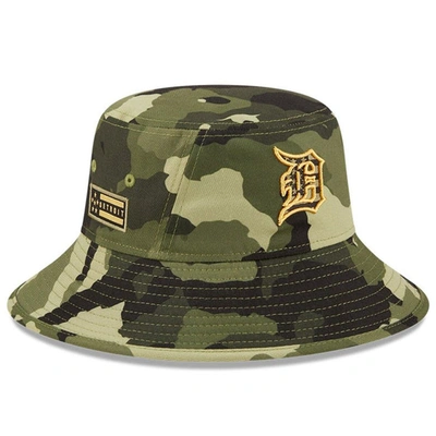 New Era Camo Detroit Tigers 2022 Armed Forces Day Bucket Hat
