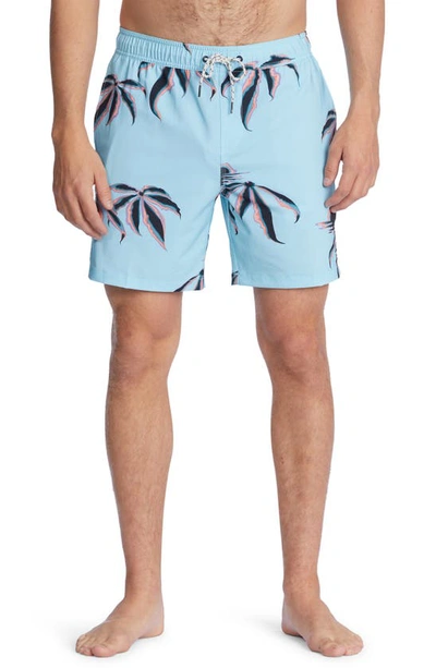 Billabong Sundays Layback Swim Trunks In Aqua