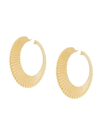 Aurelie Bidermann Pistol Creoles Earrings In Metallic