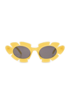 Loewe 47mm Tinted Oval Sunglasses In Giallo/grigio