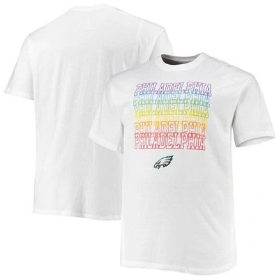 Fanatics Branded White Philadelphia Eagles Big & Tall City Pride T-shirt