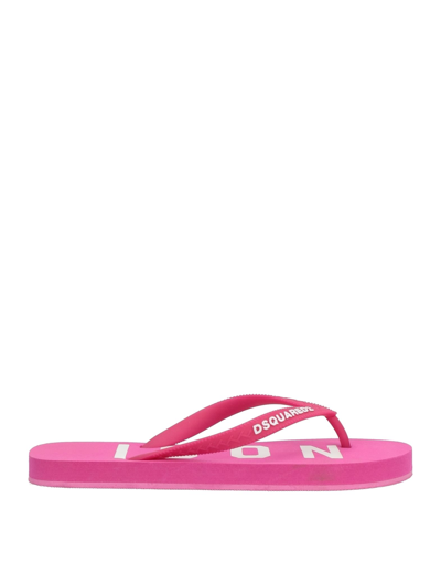Dsquared2 Toe Strap Sandals In Pink