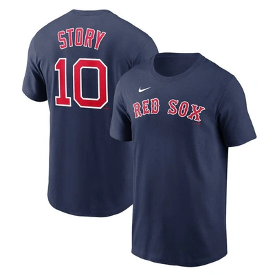 Nike Men's Trevor Story Navy Boston Red Sox Fuse Name Number T-shirt