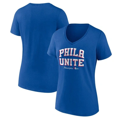 Fanatics Branded Royal Philadelphia 76ers Hometown Collection T-shirt