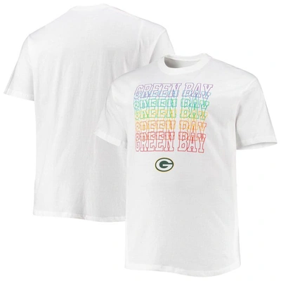Fanatics Branded White Green Bay Packers Big & Tall City Pride T-shirt