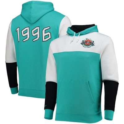 Mitchell & Ness Men's  Teal Nba Hardwood Classics 1996 All-star Game Colorblock Fusion Pullover Hoodi