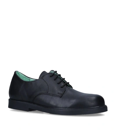 Papouelli Kids'  Leather Sam Oxford Shoes In Black