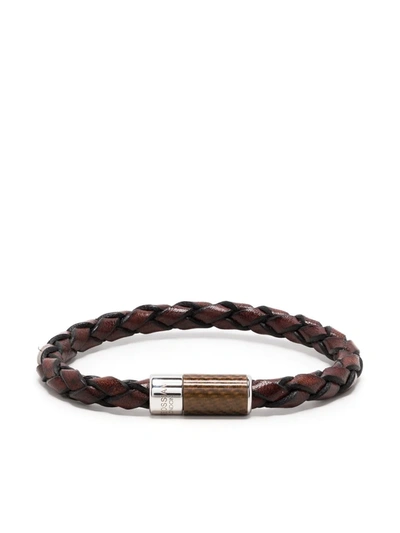 Tateossian Carbon Pop Bracelet In Brown