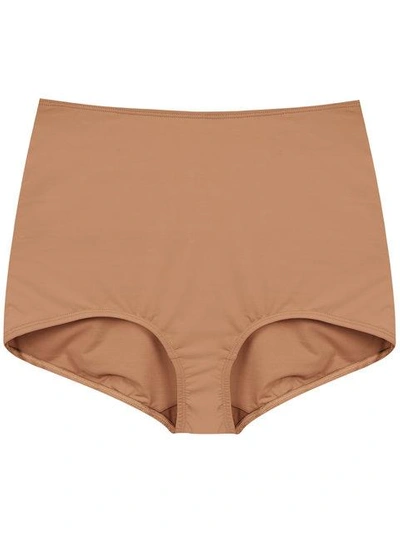 À La Garçonne High Waisted Briefs In Brown