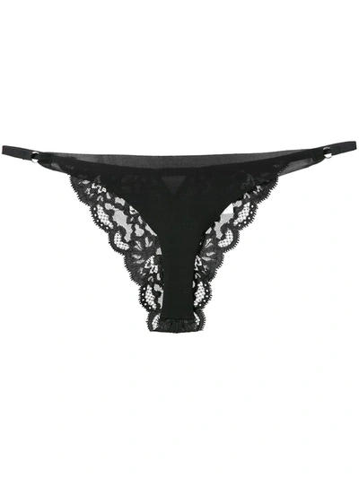 Fleur Du Mal Charlotte Seamless String Cheeky In Black