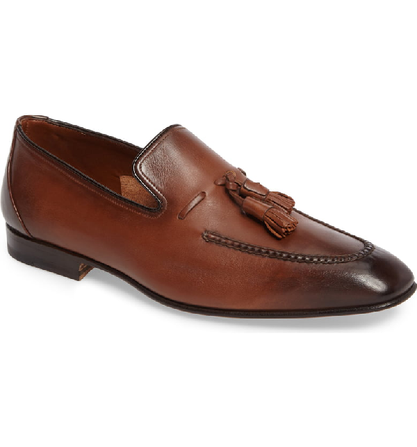 santoni tassel loafers