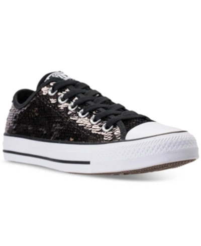 Converse Women's Chuck Taylor Ox Sequin Casual Sneakers From Finish Line In  Gunmetal | ModeSens