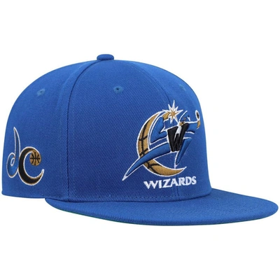 Mitchell & Ness Men's  Blue Washington Wizards Hardwood Classics Snapback Hat