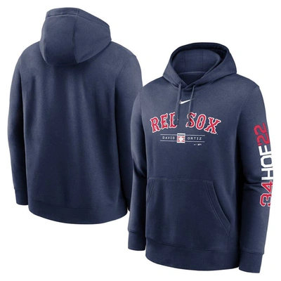 Nike David Ortiz Navy Boston Red Sox 2022 Hall Of Fame Inductee Pullover Hoodie